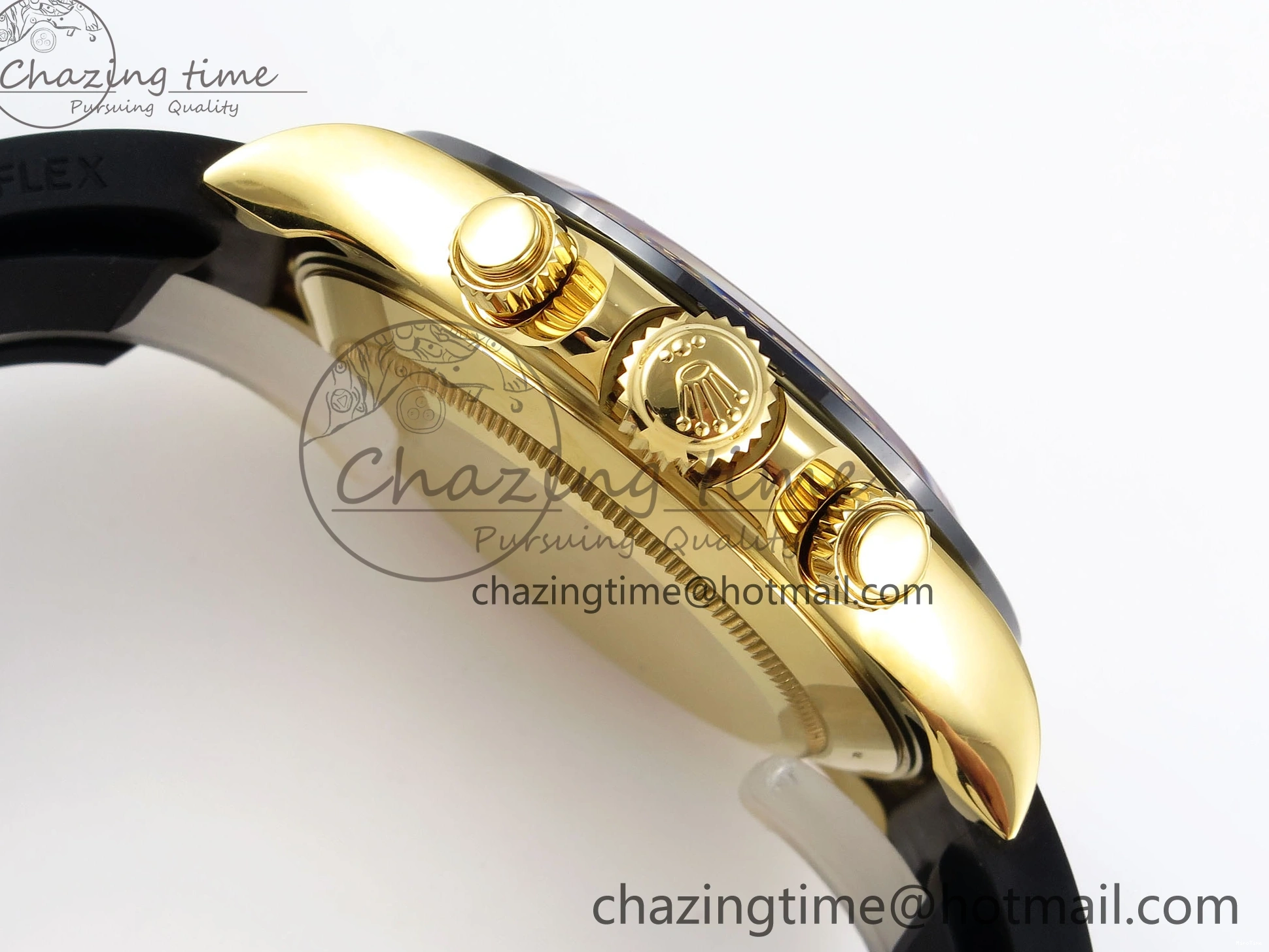 MiroTime 0106 DAYTONA 116518 APSF 1:1 BEST EDITION BLACK DIAL ON OYSTERFLEX RUBBER STRAP SH RelaxedFit 1782